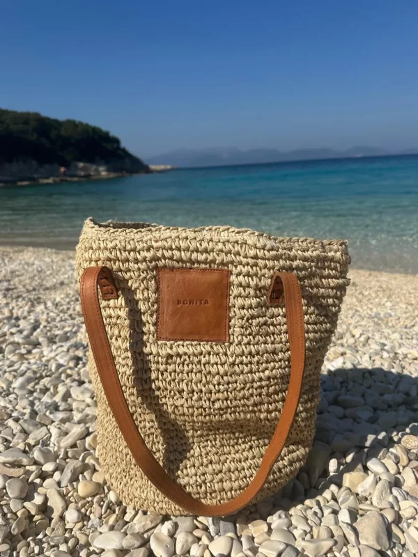 BONITA - Raffia tote shopper<Boutique Bonita Clearance