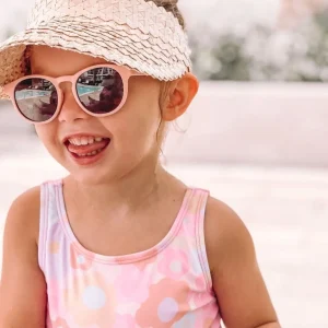Child Rattan Beach Visor - Cream<Boutique Bonita Outlet