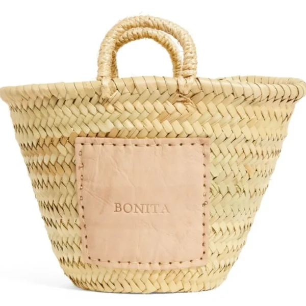 Mini Leather Patch 'Bonita' Palm Basket<Boutique Bonita Hot