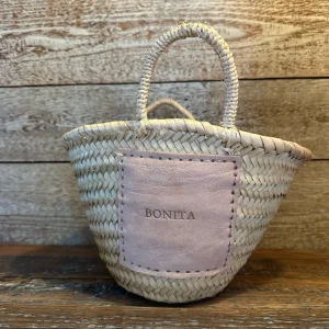 Mini Leather Patch 'Bonita' Palm Basket<Boutique Bonita Hot