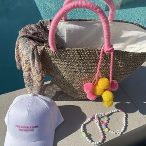 The Bali Pink Pom Pom Basket<Boutique Bonita New