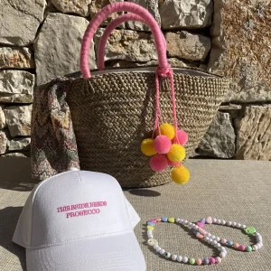 The Bali Pink Pom Pom Basket<Boutique Bonita New