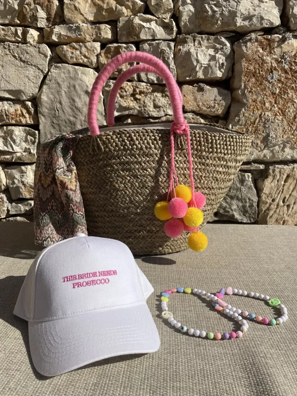 The Bali Pink Pom Pom Basket<Boutique Bonita New
