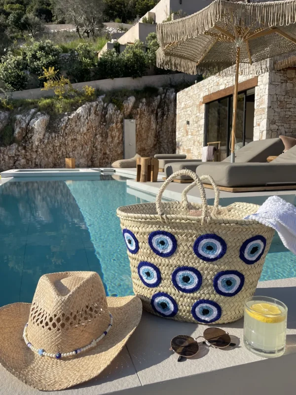 The Evil Eye Basket Large (Multiple Eyes)<Boutique Bonita Online