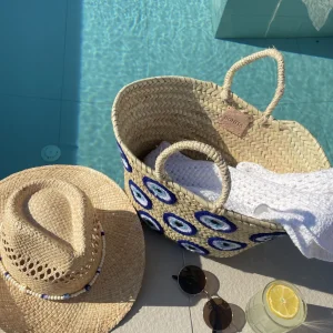 The Evil Eye Basket Large (Multiple Eyes)<Boutique Bonita Online