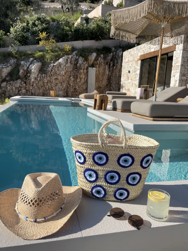 The Evil Eye Basket Large (Multiple Eyes)<Boutique Bonita Online