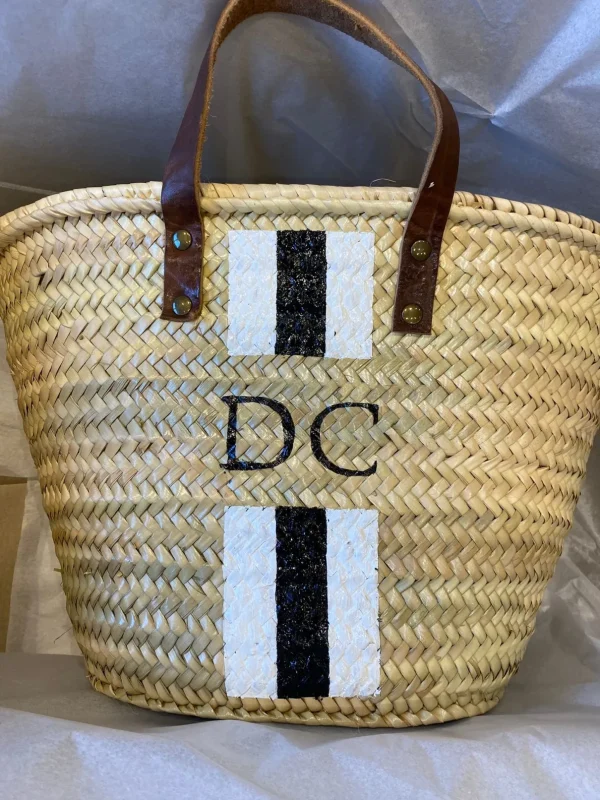 The Personalised Stripe Basket<Boutique Bonita Online
