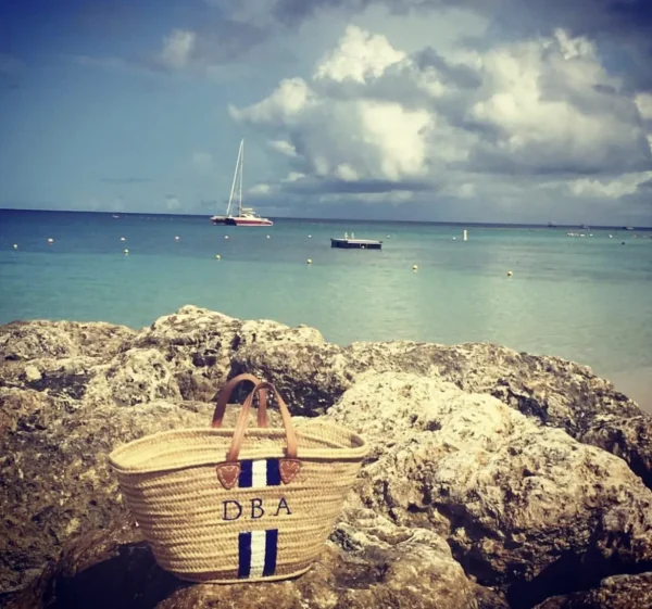 The Personalised Stripe Basket<Boutique Bonita Online