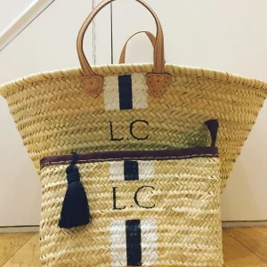 The Personalised Stripe Basket<Boutique Bonita Online