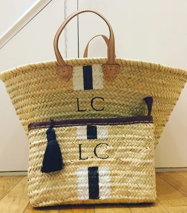 The Personalised Stripe Basket<Boutique Bonita Online