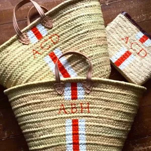 The Personalised Stripe Basket<Boutique Bonita Online