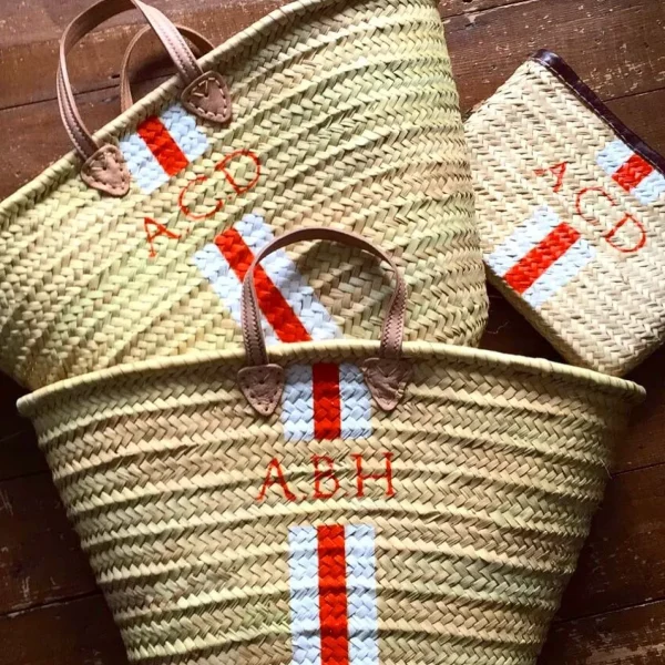 The Personalised Stripe Basket<Boutique Bonita Online